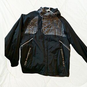 90's Columbia Coat with Hood Large L Mens RARE